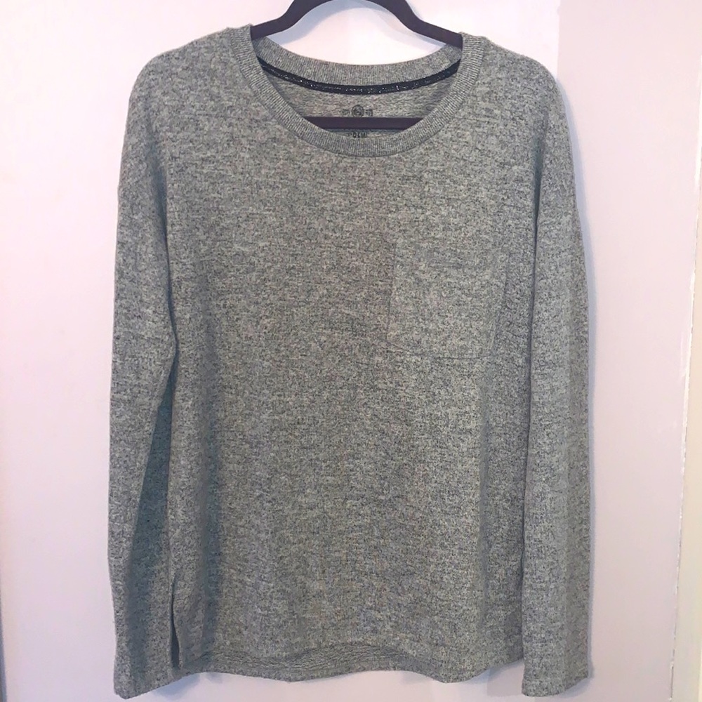 SO | Super Soft, Long Sleeve, Gray, Thin Sweater | Medium